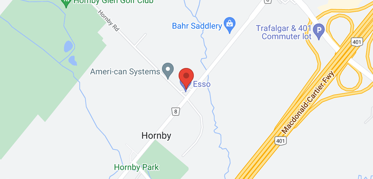 map of 8017 HORNBY  RD